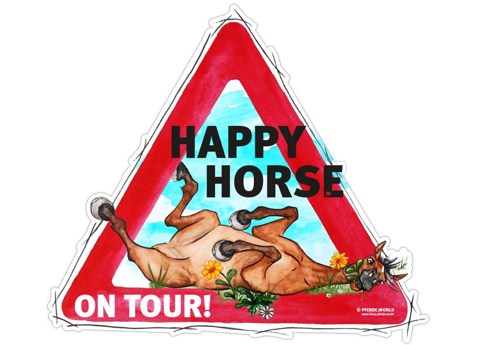 Aufkleber "Happy Horse on Tour"