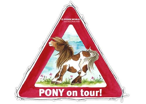 Aufkleber Pony on Tour