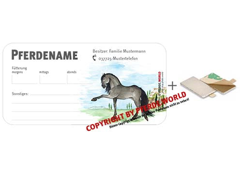 Magnetische Stalltafel für den Stallmanager - Andalusier / PRE