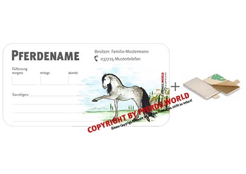 Magnetische Stalltafel für den Stallmanager - Andalusier / PRE