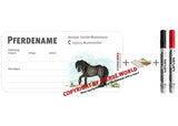 Magnetische individuelle Stalltafel für den Stallmanager - Fell Pony