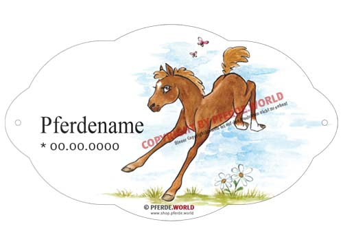 Namensschilder für Fohlen – Pferde.world