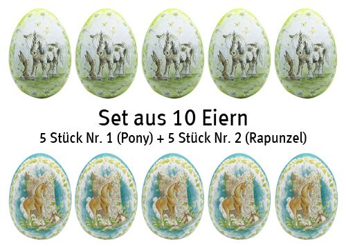 Sammelei No.1 - Nostalgisches Osterei aus Pappe zum Befüllen