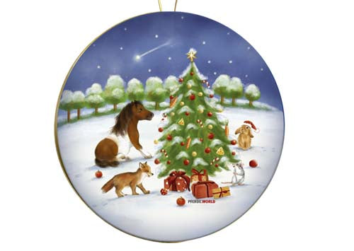 Weihnachtskugel Ø 10 cm No.2 - Nostalgische Verpackung aus Pappe zum Befüllen