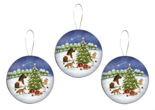 Weihnachtskugel Ø 10 cm No.2 - Nostalgische Verpackung aus Pappe zum Befüllen