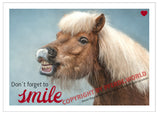 Postkarte - Don´t forget to smile