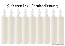 Laden Sie das Bild in den Galerie-Viewer, LED-Kerzenset für Schwibbogen mit Fernbedienung