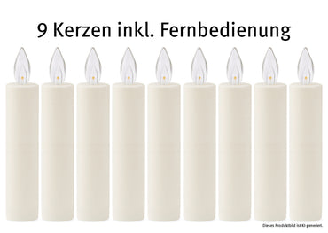 LED-Kerzenset für Schwibbogen mit Fernbedienung