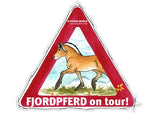 Aufkleber Fjordpferd on Tour