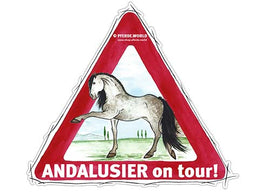 Aufkleber Andalusier on Tour