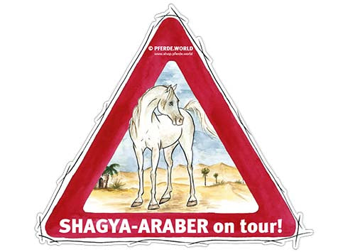Aufkleber Shagya-Araber on Tour