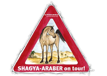 Aufkleber Shagya-Araber on Tour