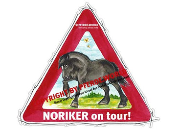 Aufkleber Noriker on Tour