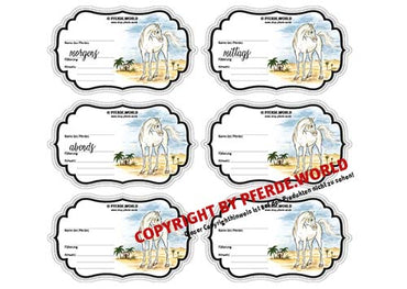 Aufkleber für Futterschüsseln - Araber