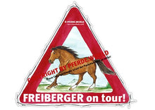 Laden Sie das Bild in den Galerie-Viewer, Aufkleber Freiberger on Tour für Pferdeanhänger