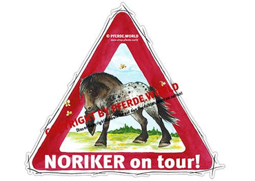 Aufkleber Noriker on Tour
