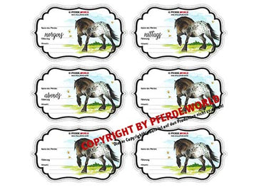 Aufkleber für Futterschüsseln - Noriker