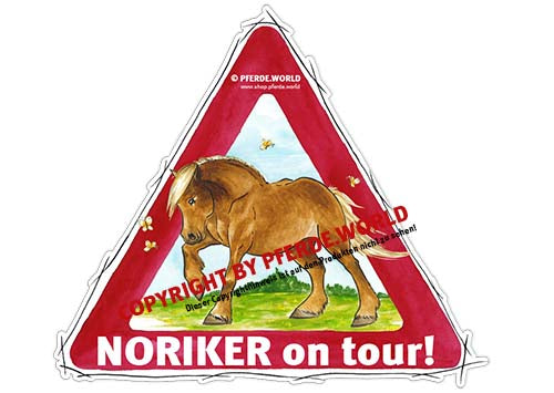 Aufkleber Noriker on Tour