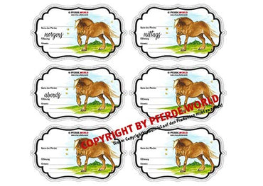 Aufkleber für Futterschüsseln - Noriker