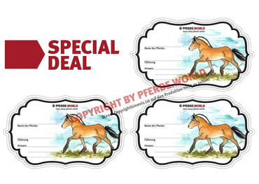 Aufkleber für Futterschüsseln - Fjordpferd