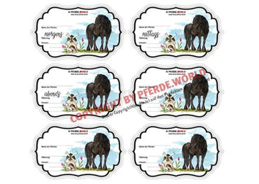 Aufkleber für Futterschüsseln - Friese