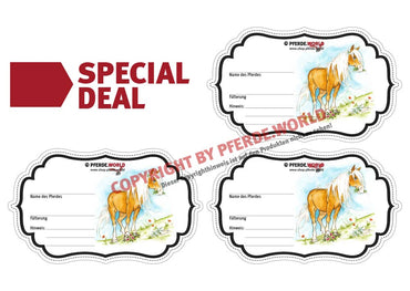 Aufkleber für Futterschüsseln - Haflinger