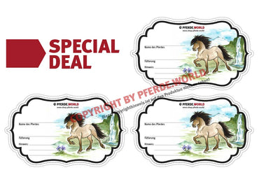 Aufkleber für Futterschüsseln - Isländer