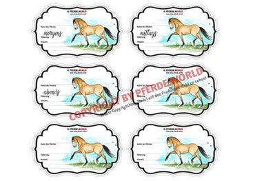 Aufkleber für Futterschüsseln - Lusitano