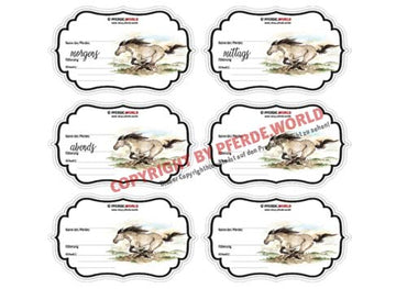 Aufkleber für Futterschüsseln - Mustang