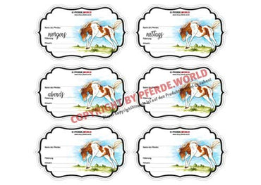 Aufkleber für Futterschüsseln - Painthorse