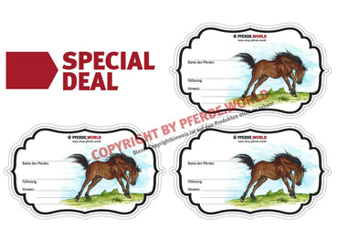 Aufkleber für Futterschüsseln - Quarterhorse