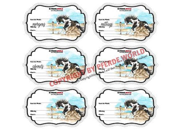 Aufkleber für Futterschüsseln - Painthorse Sliding Stopp