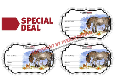 Aufkleber für Futterschüsseln - Rheinisch Deutsches Kaltblut