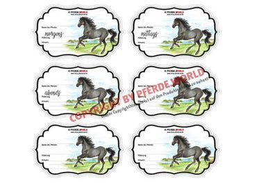 Aufkleber für Futterschüsseln - Vollblut