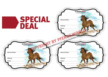 Aufkleber für Futterschüsseln - Traber