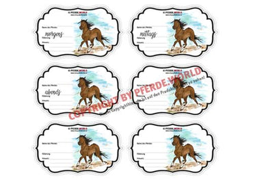 Aufkleber für Futterschüsseln - Traber