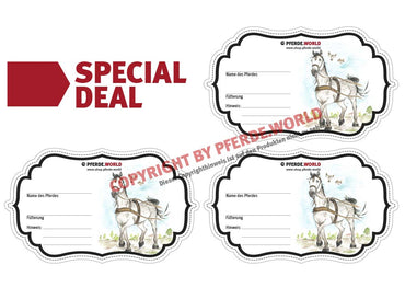 Aufkleber für Futterschüsseln - Kutsch- und Fahrpferd