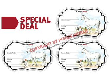 Aufkleber für Futterschüsseln - Warmblut