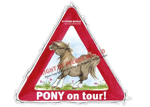Aufkleber Pony on Tour