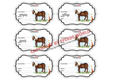 Aufkleber für Futterschüsseln - Schwarzwälder Fuchs