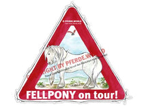 Laden Sie das Bild in den Galerie-Viewer, Aufkleber Fell Pony on Tour für Pferdeanhänger