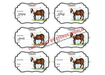 Aufkleber für Futterschüsseln - Schwarzwälder Fuchs ohne Fuchs