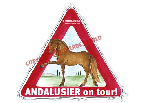 Aufkleber Andalusier on Tour