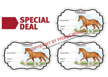 Aufkleber für Futterschüsseln - Trakehner