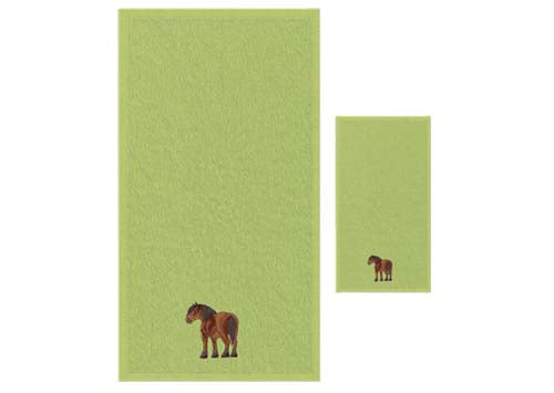 Handtuch / Badetuch / Duschtuch Noriker (Waldmotiv)