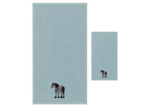 Handtuch / Badetuch / Duschtuch Noriker (Waldmotiv)