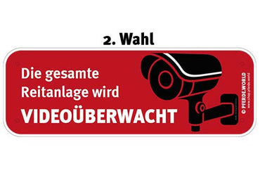 Hinweisschild Videoüberwachung