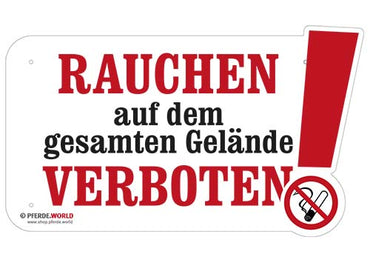 Hinweisschild Rauchen verboten