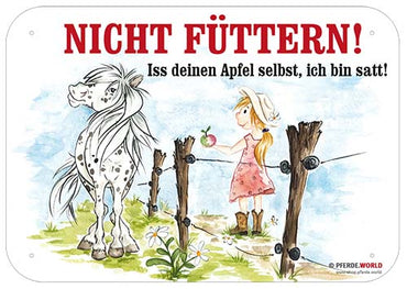Hinweisschild NICHT FÜTTERN