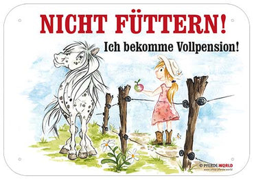 Hinweisschild NICHT FÜTTERN